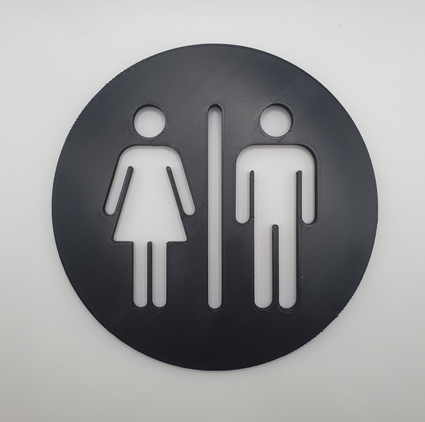 Simple Bathroom Sign