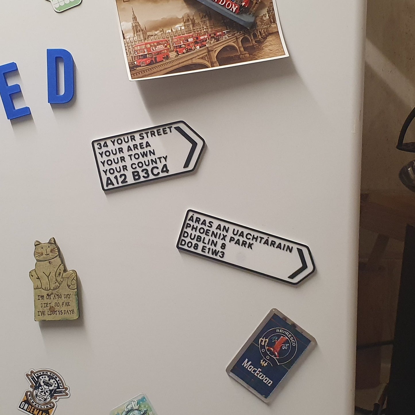 Aimant Eircode personnalisé