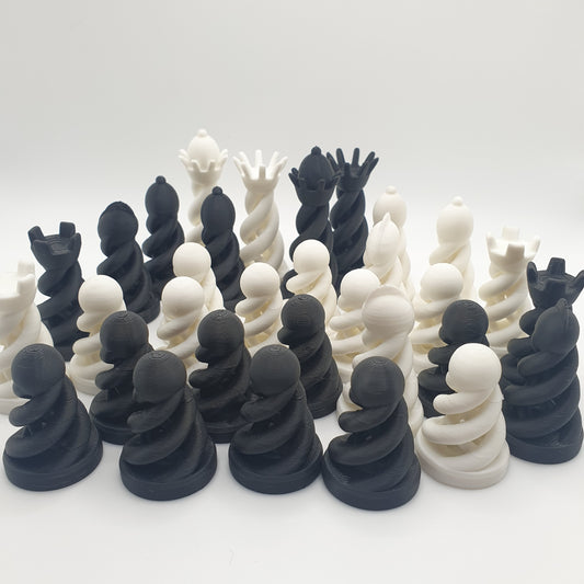 Spiral Chess Pieces