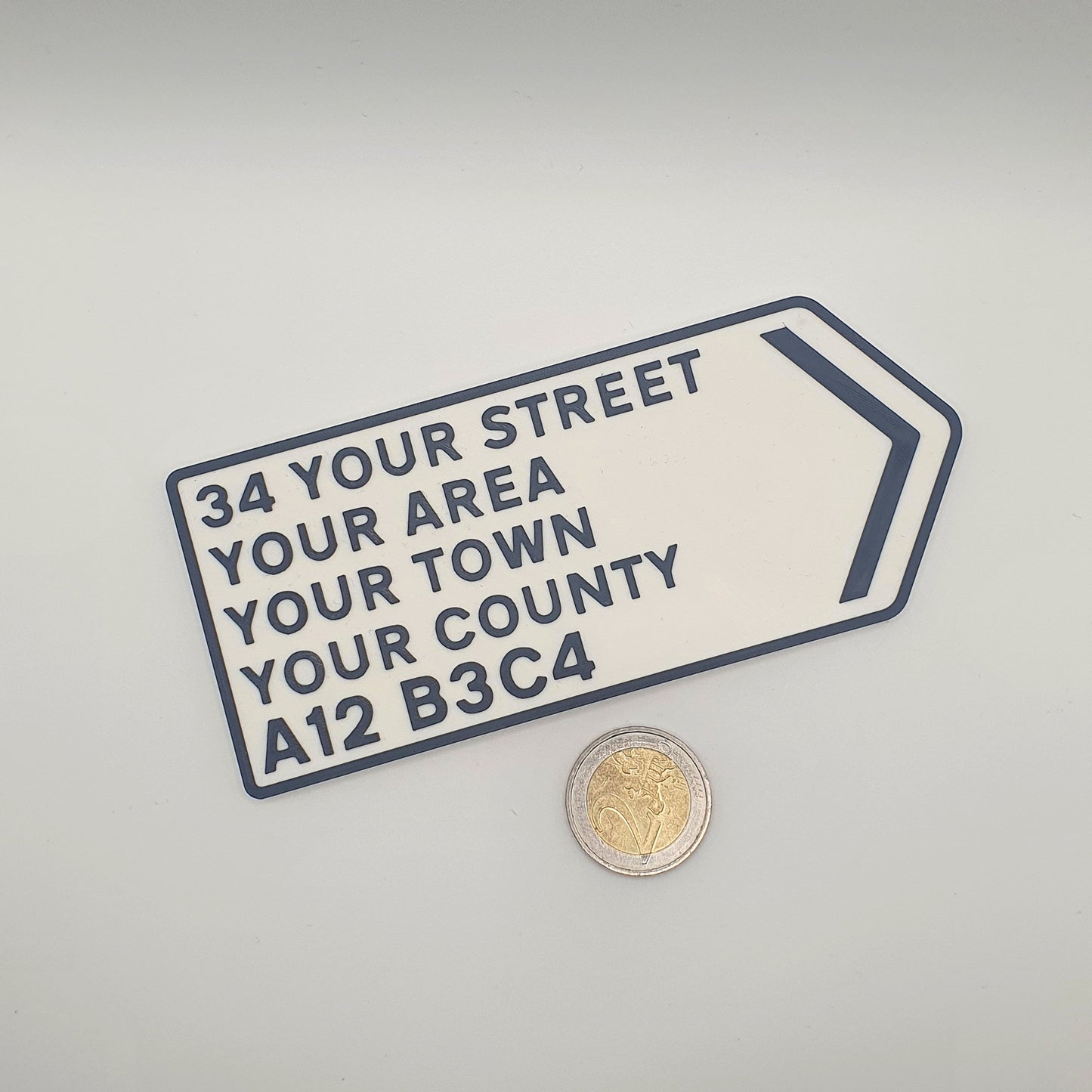 Custom Postcode Magnet - Road Sign